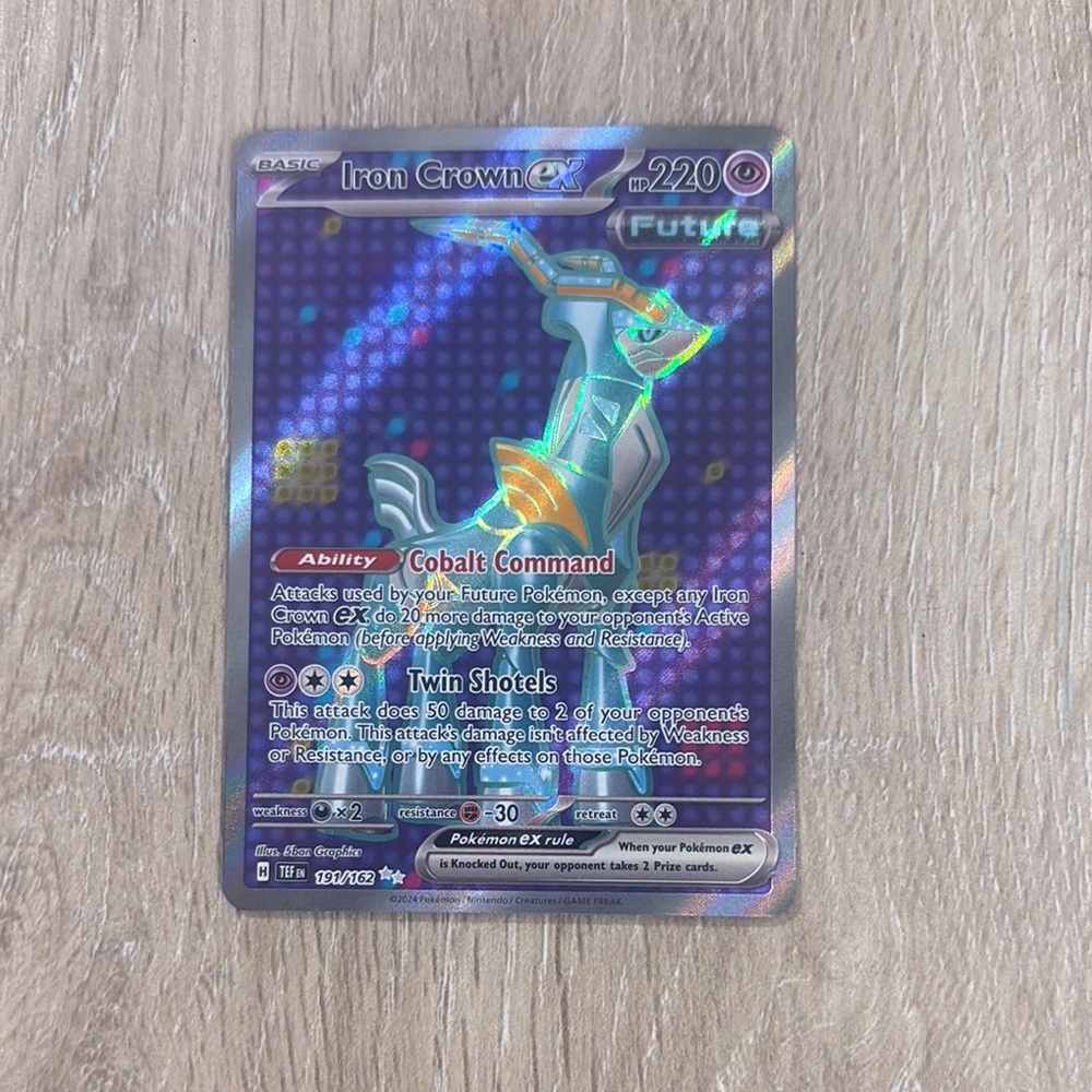 Iron Crown EX Pokémon Card. Temporal Forces - Iron Crown ex 191/162 Ultra Rare